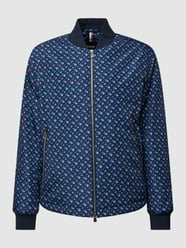 Blouson mit Allover-Logo-Muster Modell 'Clovis' von BOSS Blau - 25