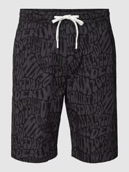Shorts mit Allover-Muster von Tom Tailor Denim Schwarz - 11