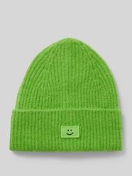 Czapka beanie z dodatkiem wełny i naszywką z motywem od Jake*s Casual Zielony - 10