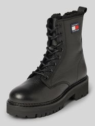 Lederboots mit Label-Badge Modell 'URBAN' von Tommy Jeans Schwarz - 38