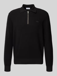Regular fit gebreide pullover in wafellook van Lacoste - 7
