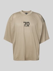 Koszulka z wyhaftowanym napisem model ‘TRAIN 7.0’ od EA7 Emporio Armani - 43