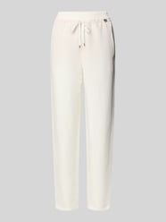 Tapered Fit Stoffhose aus Viskose-Leinen-Mix von Marc Cain - 39