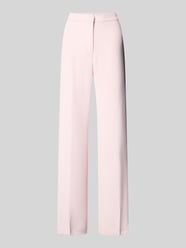 High waist stoffen broek met persplooien van Review Fuchsia - 40