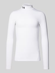 Longsleeve mit Stehkragen und Logo-Stitching von Under Armour Weiß - 13