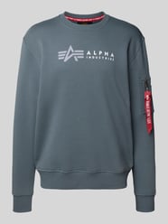Sweatshirt mit Label-Print von Alpha Industries - 25