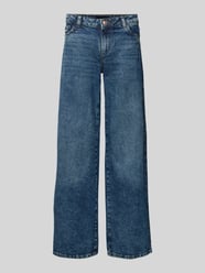 Low Rise Jeans aus hochwertigem Baumwoll-Mix mit weitem Bein Modell 'SELMA' von Pieces Blau - 1