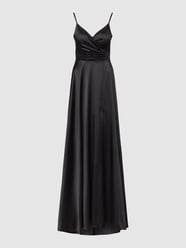 Avondjurk in wikkellook van TROYDEN COLLECTION Grijs / zwart - 36