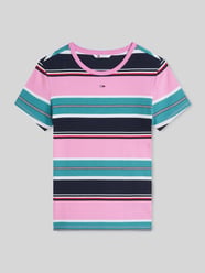 Slim Fit T-Shirt aus Baumwoll-Mix in Rippstrick von Tommy Jeans - 15