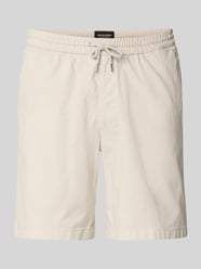 Shorts mit elastischem Bund Modell 'JAIDEN CARTER' von JACK & JONES Beige - 10