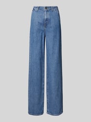 Wide leg jeans van een mix van katoen en lyocell van Marc O'Polo - 5