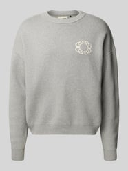 Oversized gebreide pullover met labelprint van PROHIBITED - 11