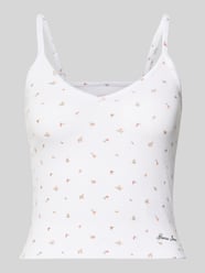 Trägertop mit V-Ausschnitt und Logo von GUESS Jeans - 5