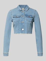 Kurtka jeansowa o kroju slim fit z mieszanki bawełny model 'WONDER' od ONLY - 32