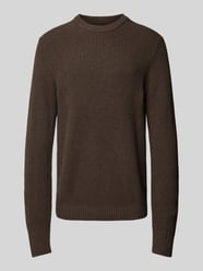 Gebreide pullover met ronde hals van MCNEAL Bruin - 4