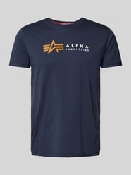 T-Shirt mit Label-Print von Alpha Industries Blau - 21