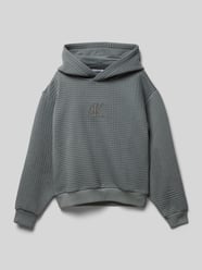 Hoodie mit Strukturmuster von Calvin Klein Jeans Grau - 22