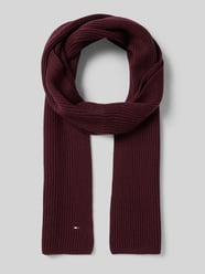 Sjaal van een mix van katoen en kasjmier van Tommy Hilfiger Bordeaux - 40