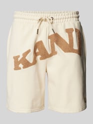 Sweatshorts met labeldetail van KARL KANI - 7