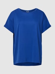 T-shirt z okrągłym dekoltem model ‘Amana’ od mbyM Niebieski - 19