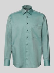 Comfort fit zakelijk overhemd van katoen met kentkraag van ETERNA - 7