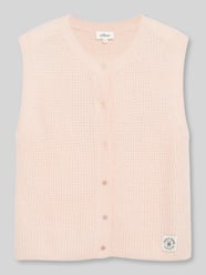 Gebreid jack van alpaca met labelpatch van s.Oliver RED LABEL Fuchsia - 6