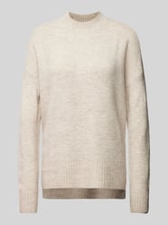 Oversized Strickpullover mit Stehkragen Modell 'LEFILE' von Vero Moda Beige - 21