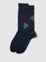 Sokken met labelstitching in een set van 2 paar van Tommy Hilfiger Rood - 13