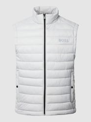 Steppweste mit Label-Detail Modell 'Calano' von BOSS Grau - 11