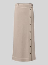 Midirock aus Viskose-Mix mit Seide-Anteil Modell 'Gonna Maglia' von Liu Jo Sport Beige - 13