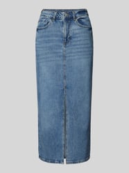 Jeansrock mit Gehschlitz Modell 'JAF' von Vila Blau - 15