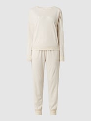 Pyjama aus Baumwoll-Viskose-Mix  von DKNY Beige - 42