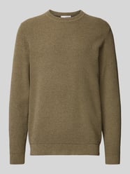 Gebreide pullover met structuurmotief, model 'ROSS' van SELECTED HOMME Groen - 28