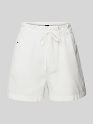 Regular Fit Paperbag-Shorts aus Baumwoll-Leinen-Mix von Tommy Jeans - 7