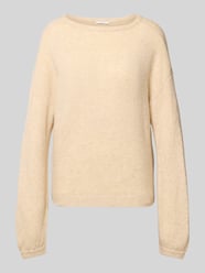 Relaxed Fit Strickpullover mit Mohair-Woll-Anteil Modell 'Pemine' von OPUS Beige - 24