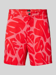 Bermudas mit floralem Muster Modell 'Karlos' von BOSS Rot - 9