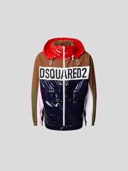 Jacke mit Muster-Mix von Dsquared2 Blau - 36