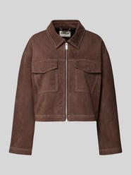 Oversized Jacke in Wildleder-Optik Modell 'STINA' von Only - 25