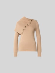 Wollpullover in Strick-Optik von Rabanne Beige - 40