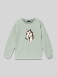 Sweatshirt mit Motiv-Print von Blue Seven - 38