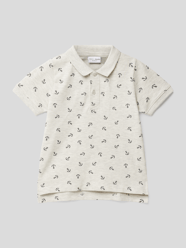 Poloshirt mit Allover-Muster Modell 'VOLO' von Name It Grau / Schwarz - 37