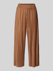 Culotte met plissévouwen, model 'Kirit 4' van Soyaconcept Bruin - 5