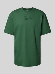 T-shirt met labelstitching van KARL KANI Groen - 5