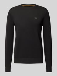 Gebreide pullover met logostitching, model 'Ricecorn' van PME Legend - 9