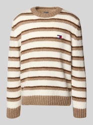 Regular fit gebreide pullover met alpaca van Tommy Jeans Beige - 1