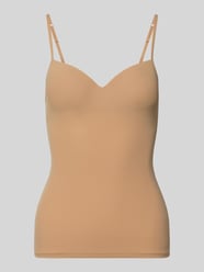 2-in-1-Bh-top met gewatteerde, 
voorgevormde cups model 'ALLURE' van HANRO Beige - 5
