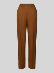 Straight Fit Leinenhose mit Bügelfalten Modell 'Boreli' von MANGO - 42