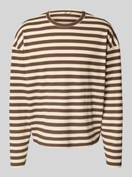 Oversized shirt met lange mouwen, ronde hals en gebreid motief, model 'Lewis' van Redefined Rebel - 15