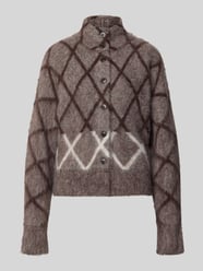 Strickjacke aus Alpaka mit hohem Kragen von OPUS - 46