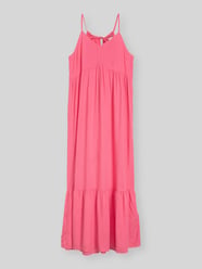 Freizeitkleid aus reiner Viskose mit Spaghettiträgern von Tom Tailor Denim Pink - 32